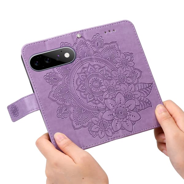 Blommönstrat plånboksfodral till Google Pixel 11 Pro och Google Pixel 11