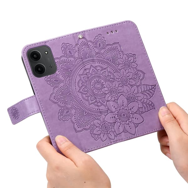För Xiaomi Redmi 15C Stativfodral Mandala Plånboksfodral
