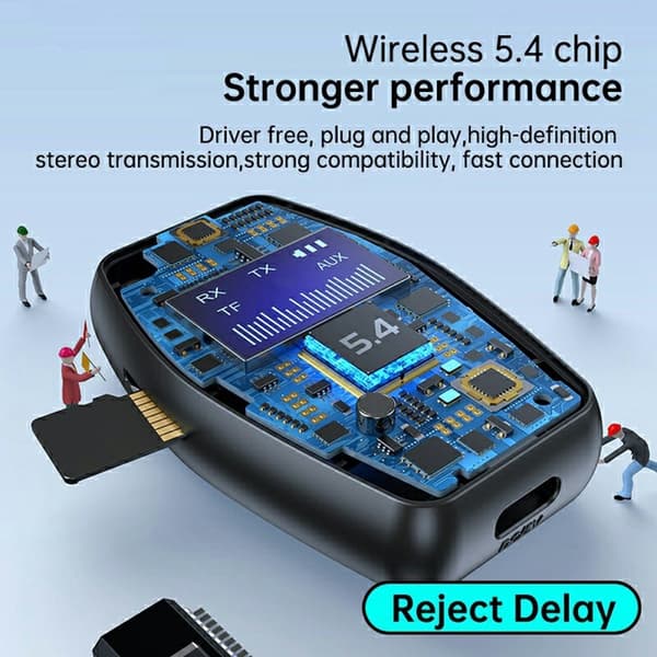Bluetooth 5.4 lydmottaker/sender 2-i-1-adapter for trådløs lydstrømming