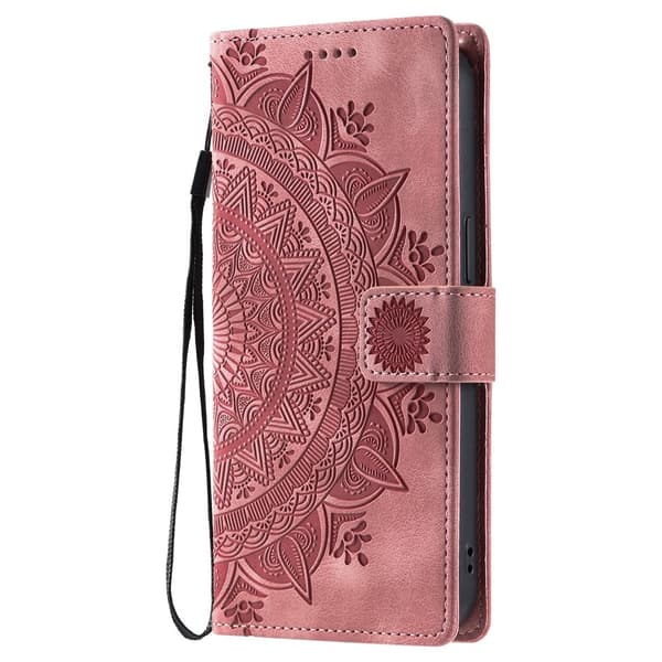 För iPhone Air Stativfodral Totem Plånboksfodral - Rosa