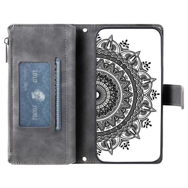 Til Google Pixel 10 Pro / 10 / 9 Pro / 9 tegnebogscover Cover Shell Mandala Blomstermønster