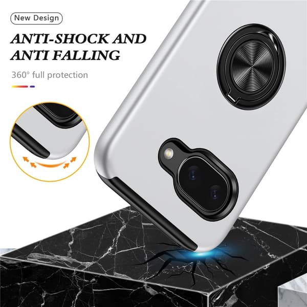 Til Pixel 10a Deksel Hybriddeksel med Finger Ring