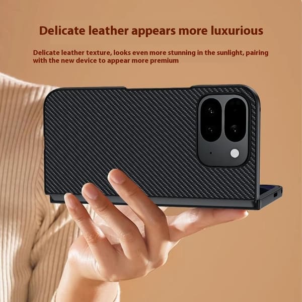 Mobilskal till Google Pixel 10 Pro Fold med kolfibertextur