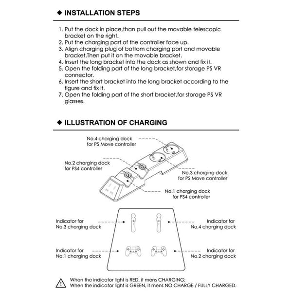 Sony Playstation 4 Slim Pro VR Opladningsstativ Køleventilatorcontrolleroplader