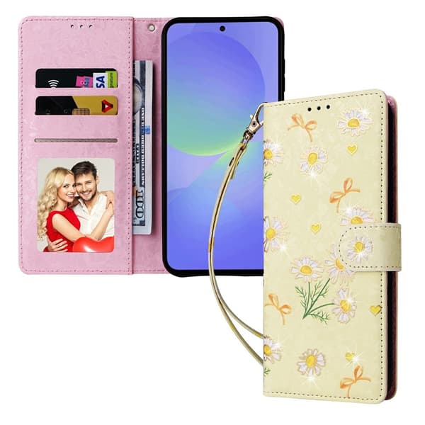 Til Samsung Galaxy A37 5G blomsterdeksel