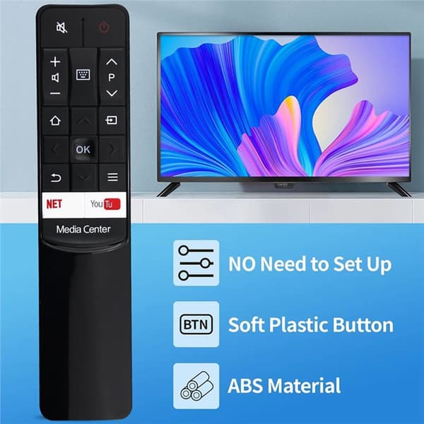 Fjernkontroll erstatning for RC602 JM12 for TCL TV