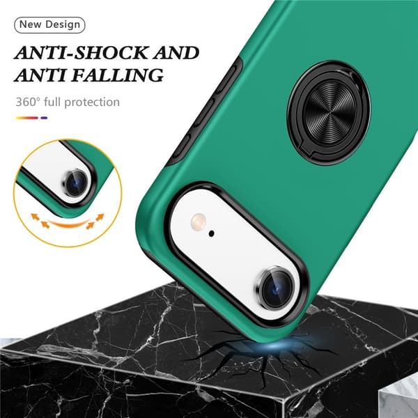 For iPhone Air Hybrid-deksel med Fingerring