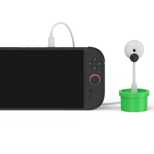 Kompatibelt med Nintendo Switch 2 Växtformad 1080P USB-kamera med laddningsbas