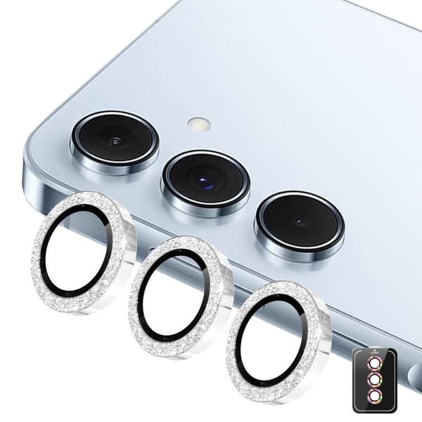 För Samsung Galaxy S26 Glittrande Kameralinskydd