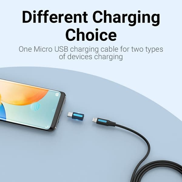 VENTION USB 2.0 USB-C Han til Micro-B Hun Adapter Mini OTG Konverter