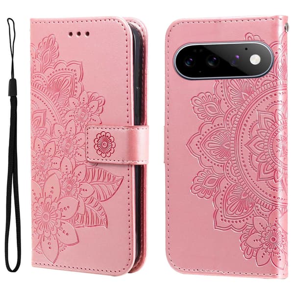 Blommönstrat plånboksfodral till Google Pixel 11 Pro och Google Pixel 11
