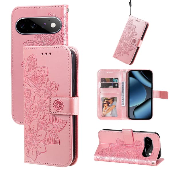 Blomstret pungcover til Google Pixel 11 Pro og Google Pixel 11