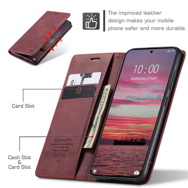 CASEME Plånboksfodral Xiaomi 15T - Röd