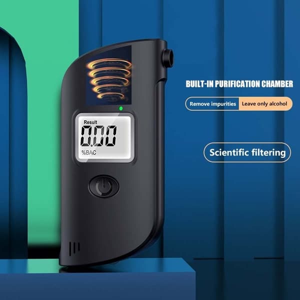 Alkoholmätare Högprecision Alkoholtestare Digital alkometer + 5 munstycken