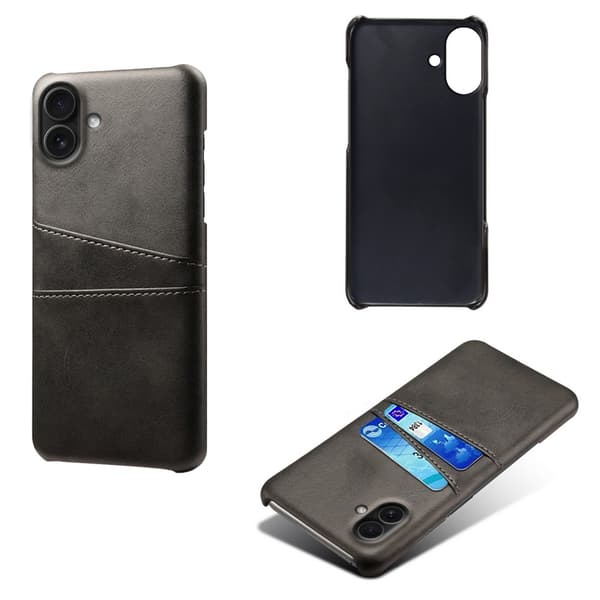 KSQ Cover med kortplads til iPhone 17 Sort