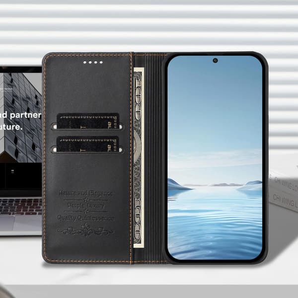 Plånboksfodral för Nothing Phone (3a) Lite 5G med magnetisk stängning RFID skydd