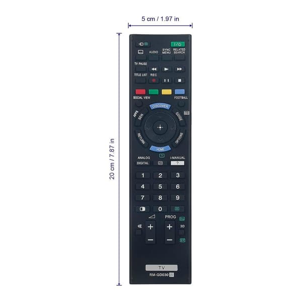 Fjernkontrollerstatning for RM-GD030 For Sony TV