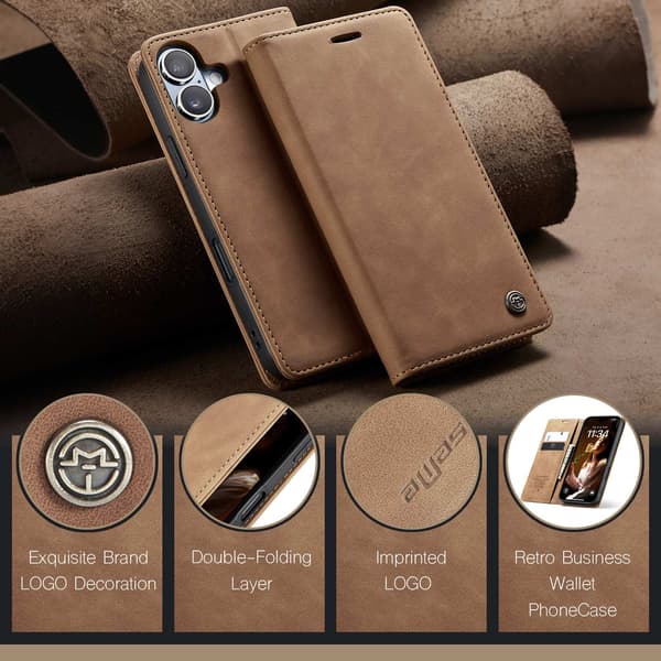 CASEME Retro lompakkokotelo iPhone 17