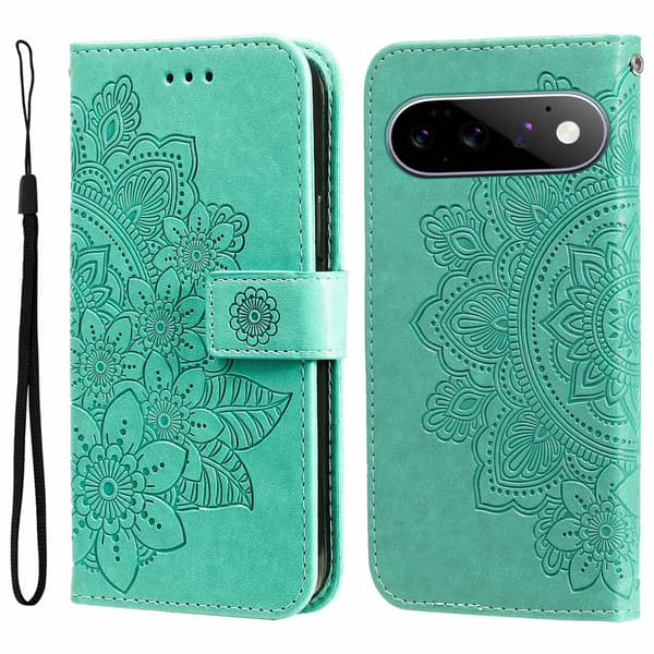 Blommönstrat plånboksfodral till Google Pixel 11 Pro och Google Pixel 11