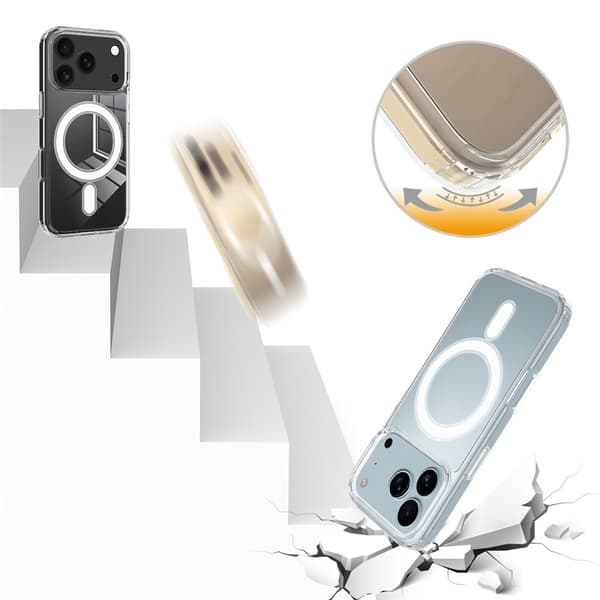 Til iPhone 17 Pro Max Transparent Mobilcover