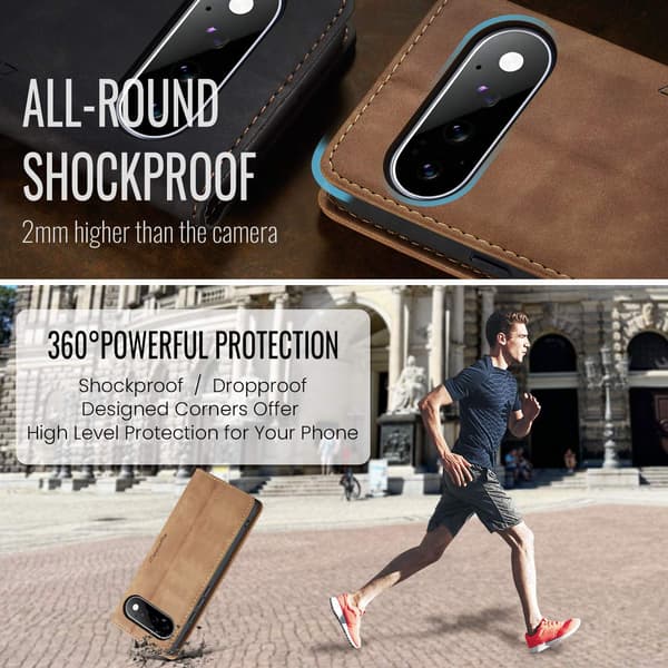CASEME Plånboksfodral med stöd till Google Pixel 11 Pro och Google Pixel 11
