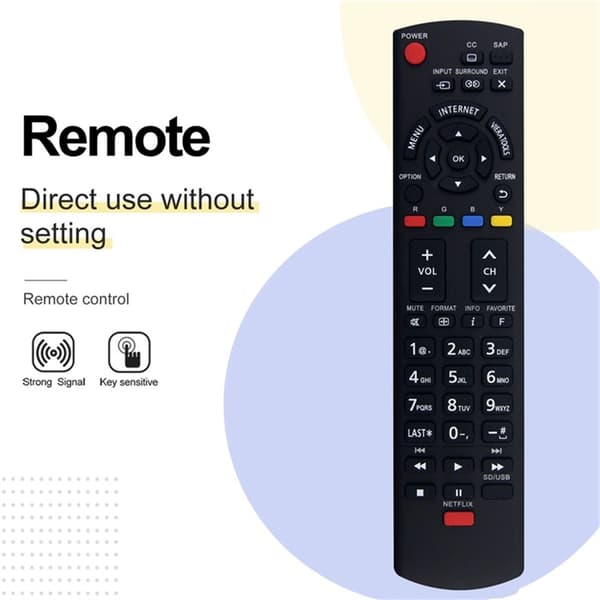 Fjernkontrollerstatning for N2QAYB000779 For Panasonic TV