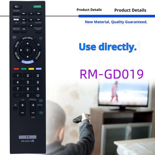 Fjernkontrollerstatning for RM-GD019 For Sony TV