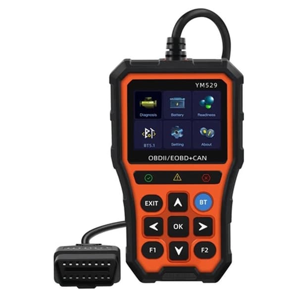 OBD2-bildiagnosescanner med Bluetooth, live-data og batteritester