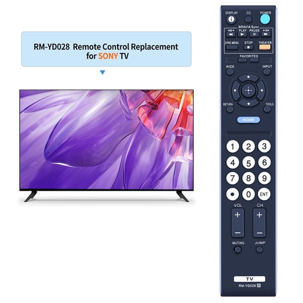 Fjernkontrollerstatning for RM-YD028 For Sony TV