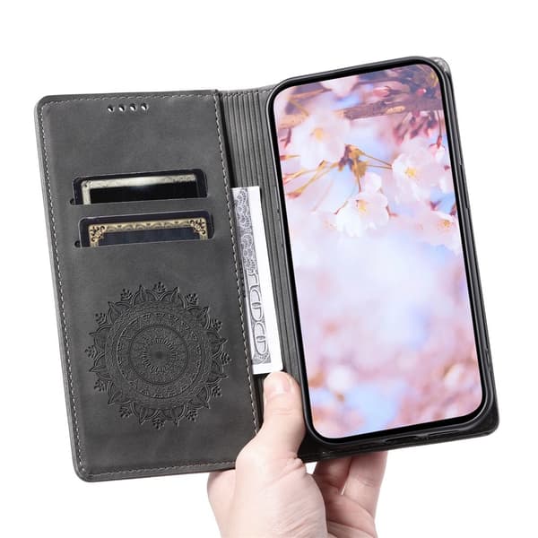 Deksel for iPhone 17 Pro Max med Magnetisk Lukking Mønsterpreget