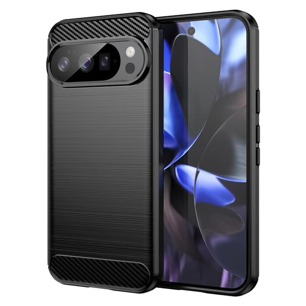 Mobilskal till Google Pixel 10 / 10 Pro med kolfibertextur