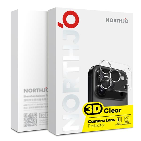 NORTHJO Till iPhone 17 Pro Max Kameralinsskydd 2st