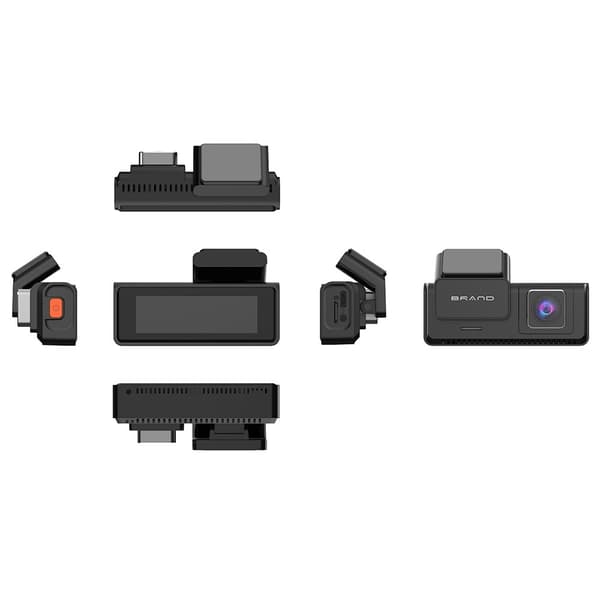 Dobbelt 4K Dash Cam-kamera HDR Nattsyn ADAS GPS Parkeringsovervåking DVR
