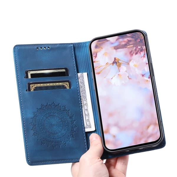 Deksel for iPhone 17 Pro Max med Magnetisk Lukking Mønsterpreget