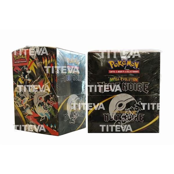 Visa 18 boosterpaket av Pokemon Mega – Evolution – ME05 Mörk Natt