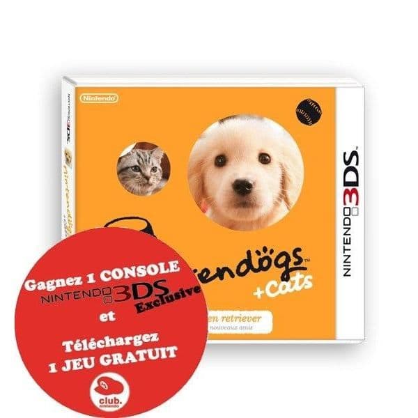 Nintendogs + Golden Cats 3DS-spel- USED