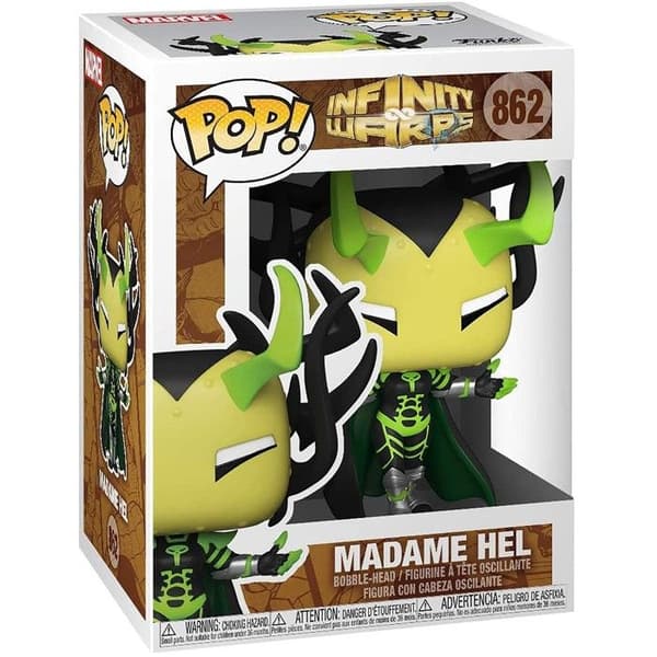 Marvel Infinity Warps Madame Hel POP Figur - Funko - Svart - 9cm