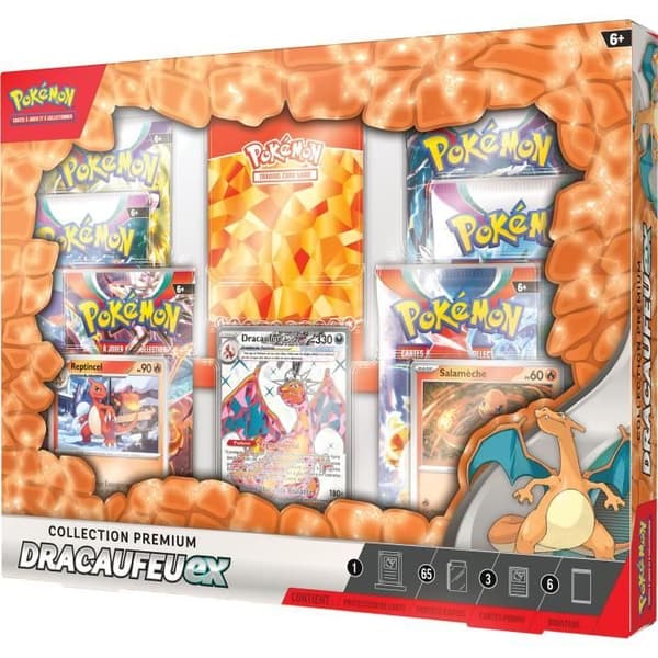Charizard ex Premium Box - Pokémon - ASMODEE - Samlarkort - Barn - 6 år gammal