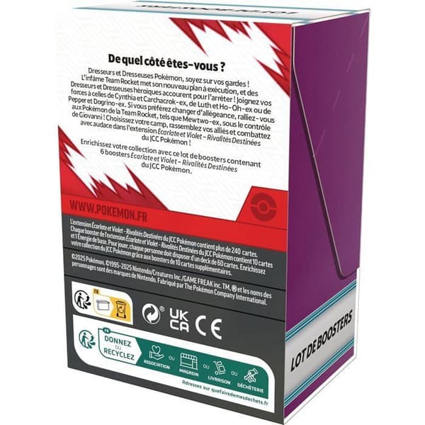 Pokémon EV10 JCC : 6 st Boosters Skarlet och Lila - Rivaliteter Bestämda