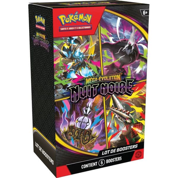 Pokémon - Paket med 6 Boosters - ME05 Mega-Evolution - Svart Natt
