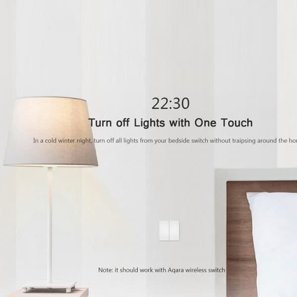 Aqara Wall Switch Smart Lamp Switch Control Remote Home Set Trådlös APP-kontroll