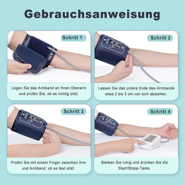 Armblodtrycksmätare Automatisk Risikoindikator LED Display