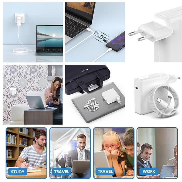MacBook-oplader / erstatningsadapter – MagSafe Gen 3 – 96 W, 2m, EU