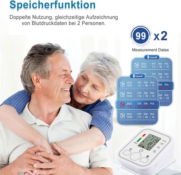 Armblodtrycksmätare Automatisk Risikoindikator LED Display
