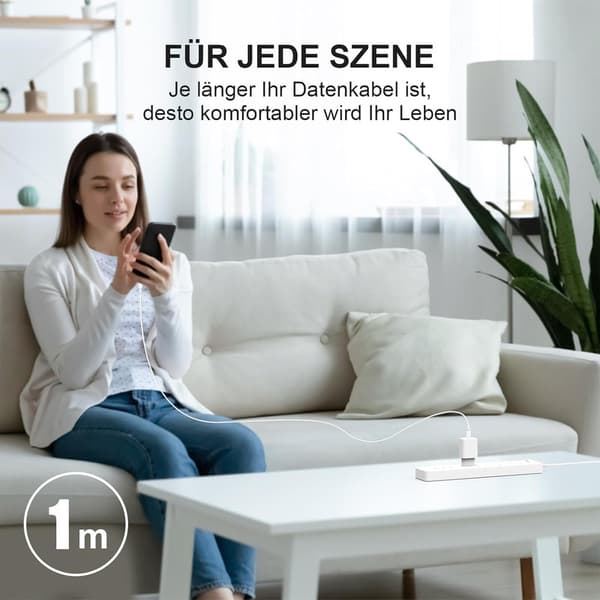 Oplader til iPhone-adapter + kabel 20W USB-C hurtigoplader til iPhone 14 13 12 11 SE Pro/Pro Max/Plus,