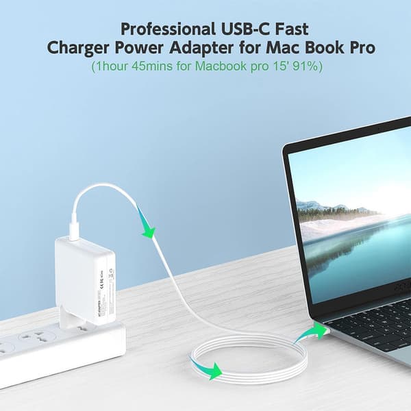 MacBook-oplader / erstatningsadapter – MagSafe Gen 3 – 96 W, 2m, EU