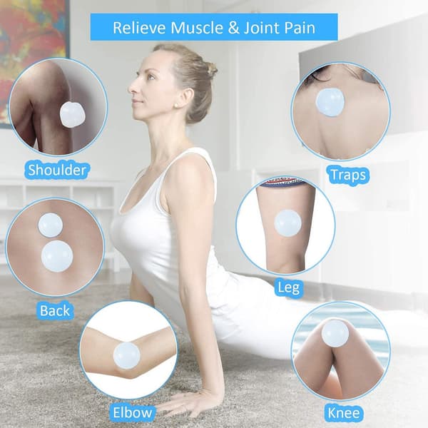 Cupping til helkropsmassage, 5-pak (L-XS) Hvid