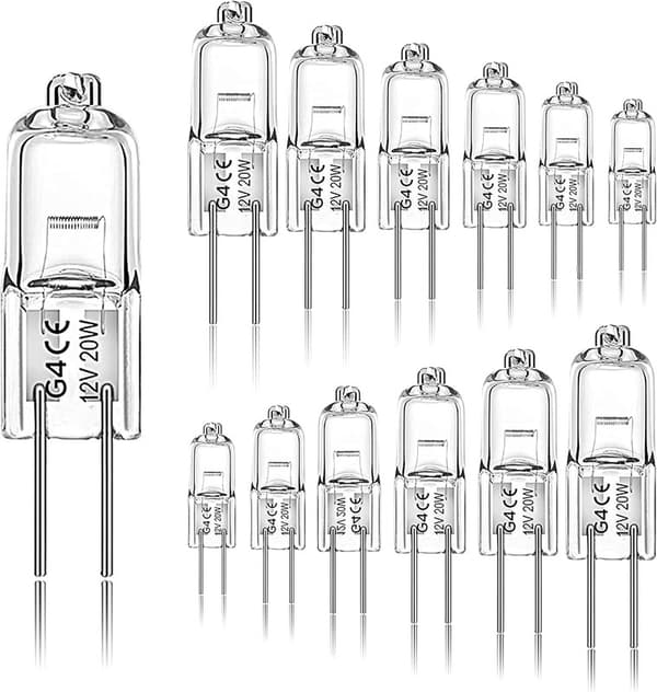 20W (20-pak) G4 halogenpærer / glødelamper - varm hvid - Halogen