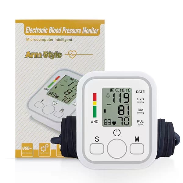 Armblodtryksmåler Automatisk risikoindikator LED-display