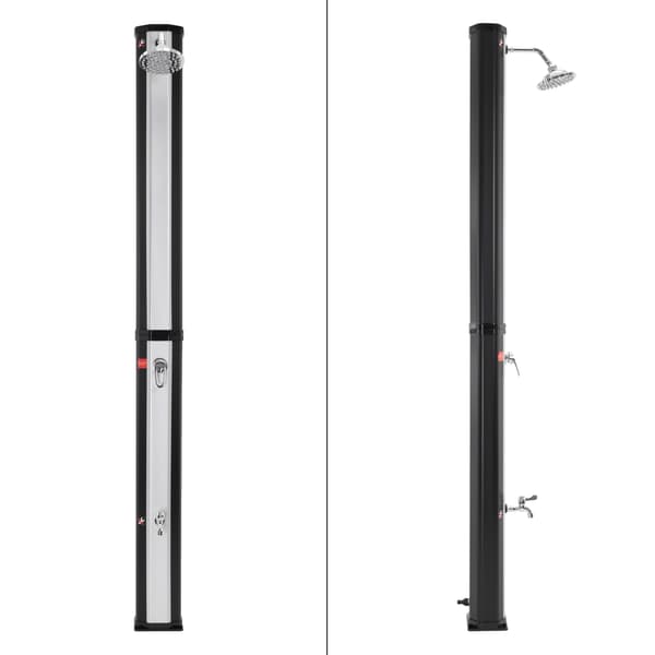 Solbruser 35L sølv/sort fremstillet af PVC med bundplade ML-design